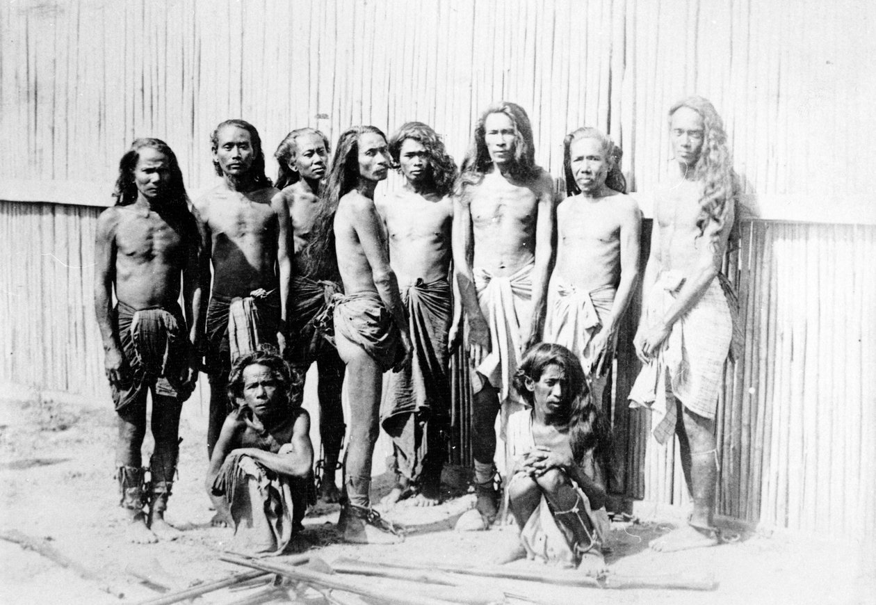Gefangene Dacoits im Ye U Dschungel, ca. 1880 von Felice Beato