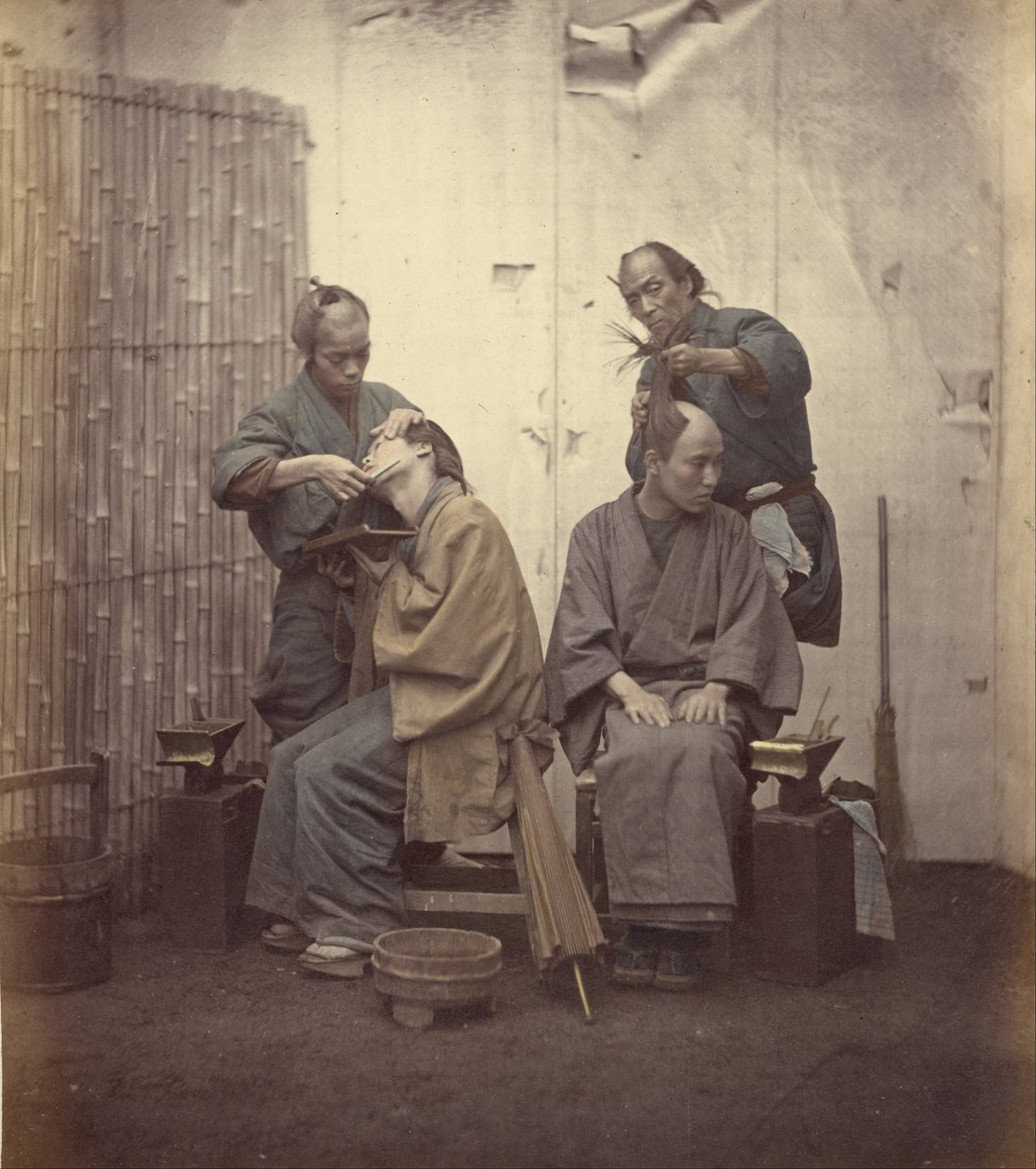 Friseure von Felice Beato