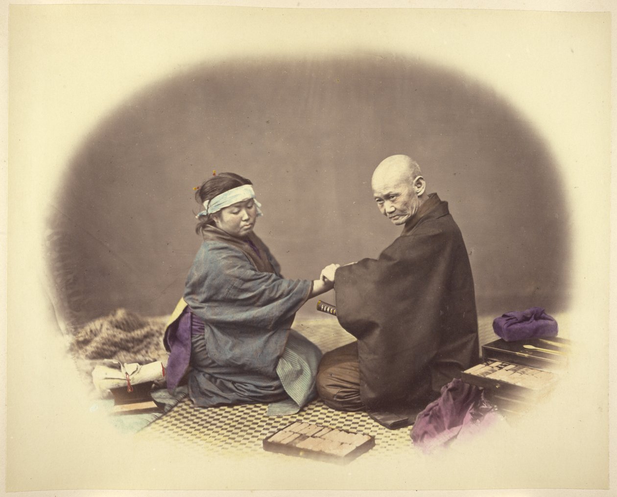 Japanischer Arzt und Patient von Felice Beato
