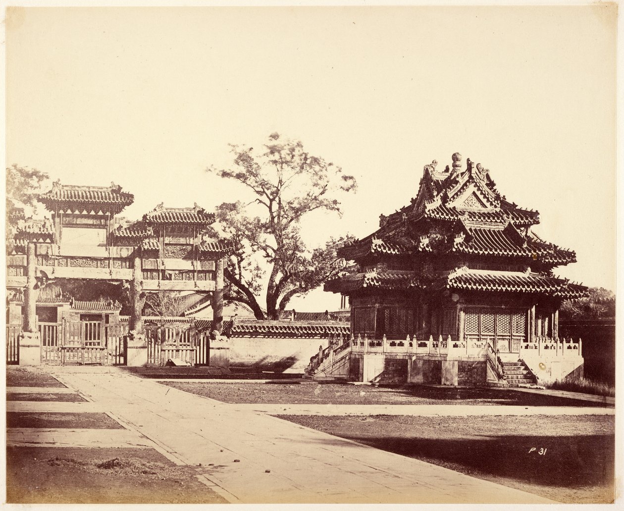 Der Große Kaiserpalast, Peking von Felice Beato