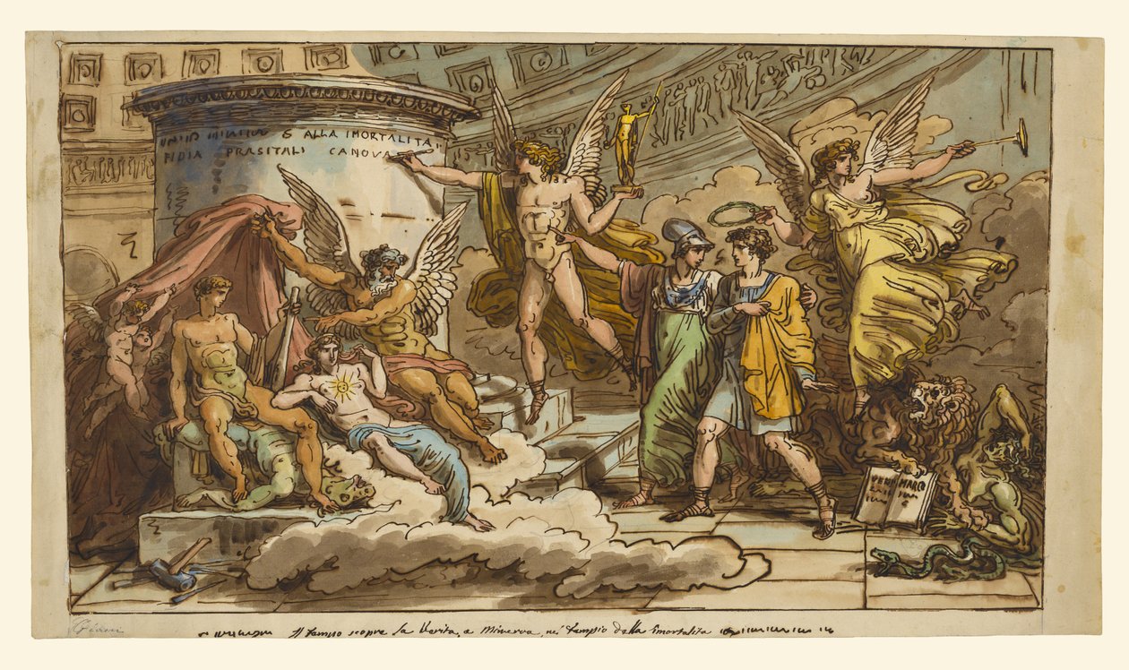 Allegorie auf das Leben von Canova von Felice Giani