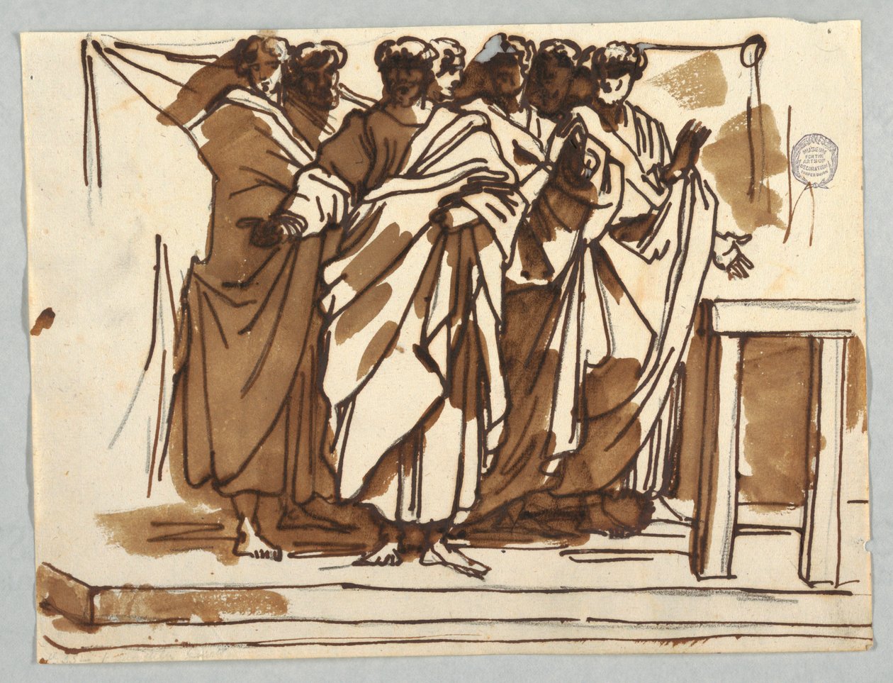 Apostel nach Raphaels Tod des Ananias von Felice Giani
