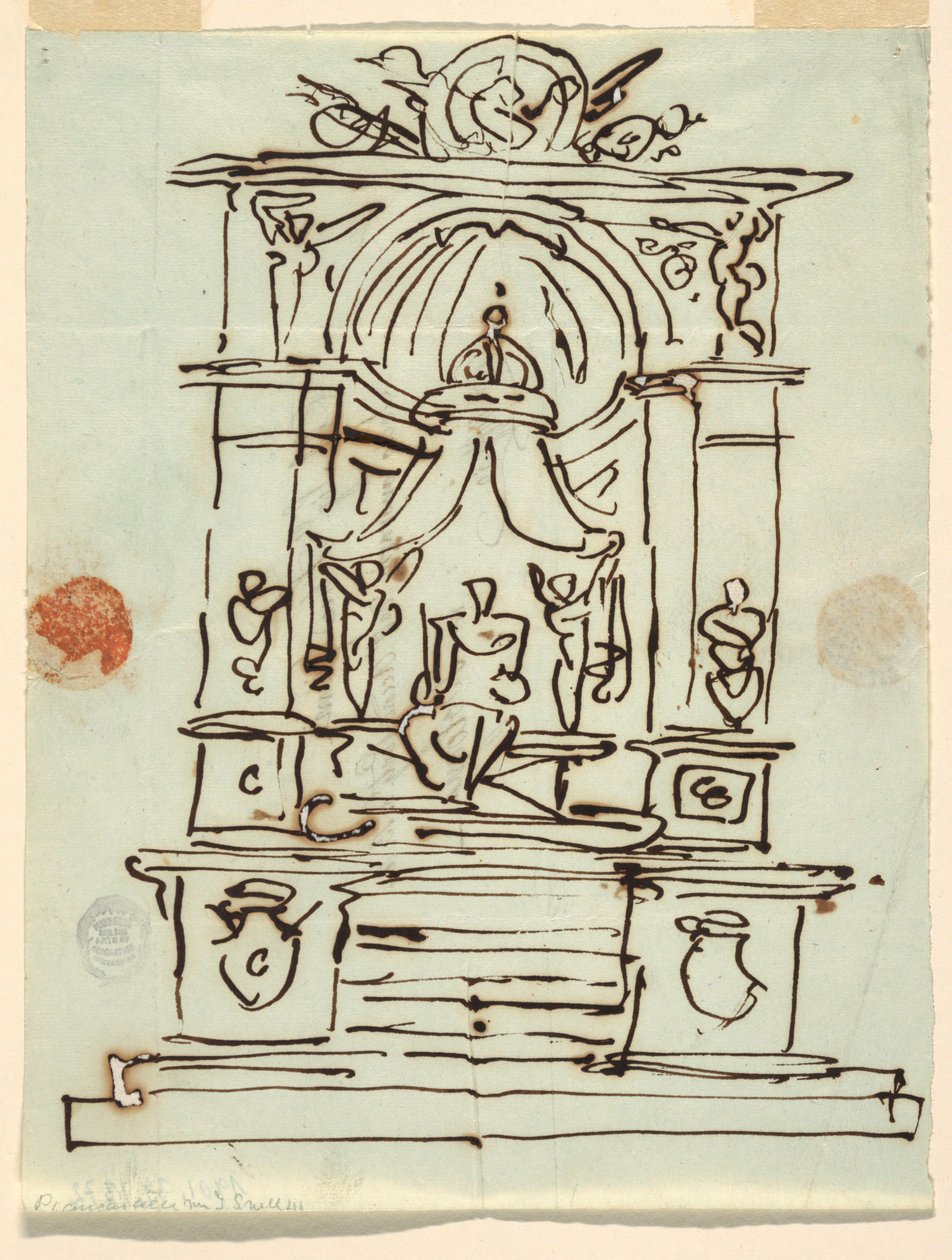 Entwurf für ein Denkmal von Felice Giani