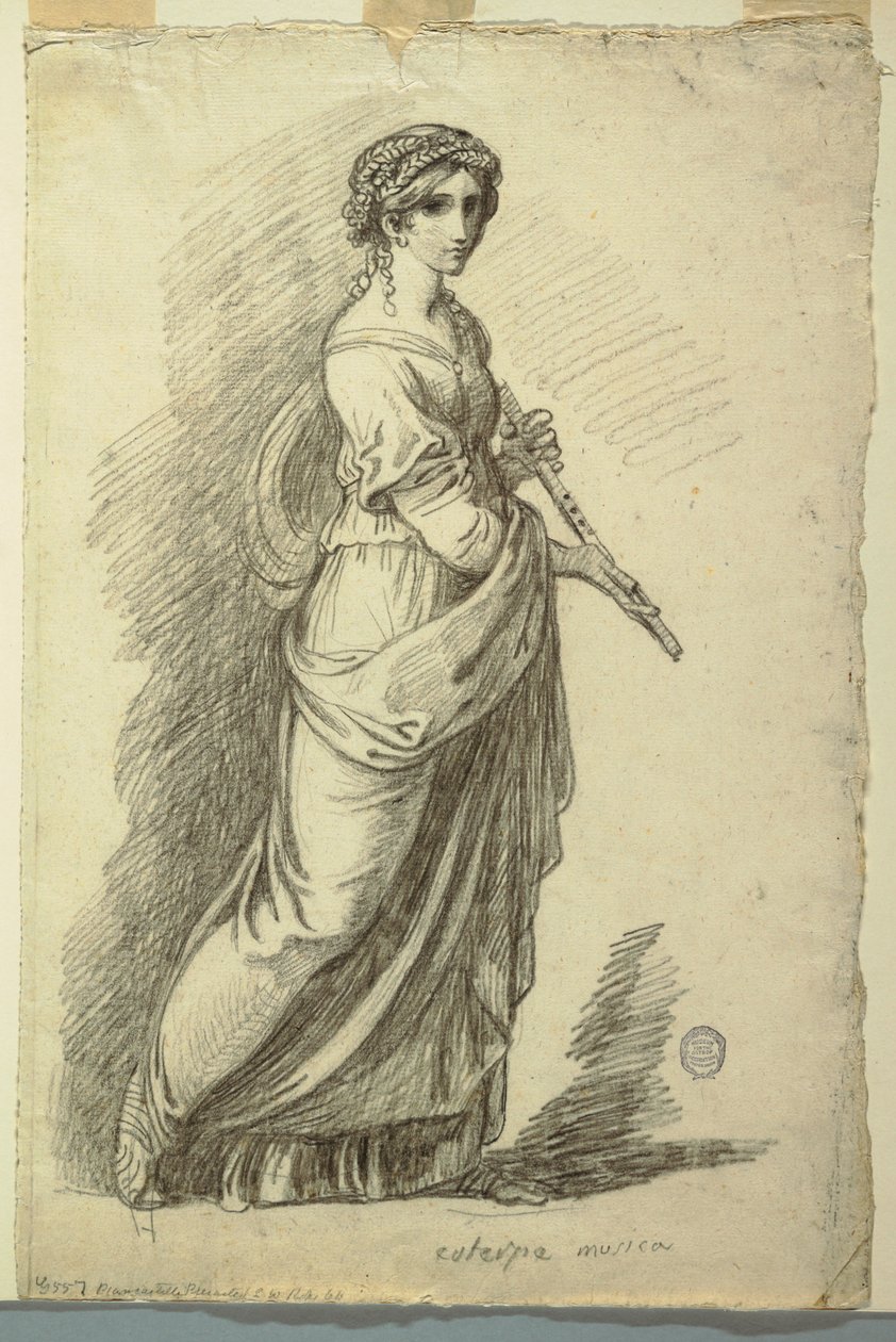 Euterpe, Muse der lyrischen Poesie von Felice Giani