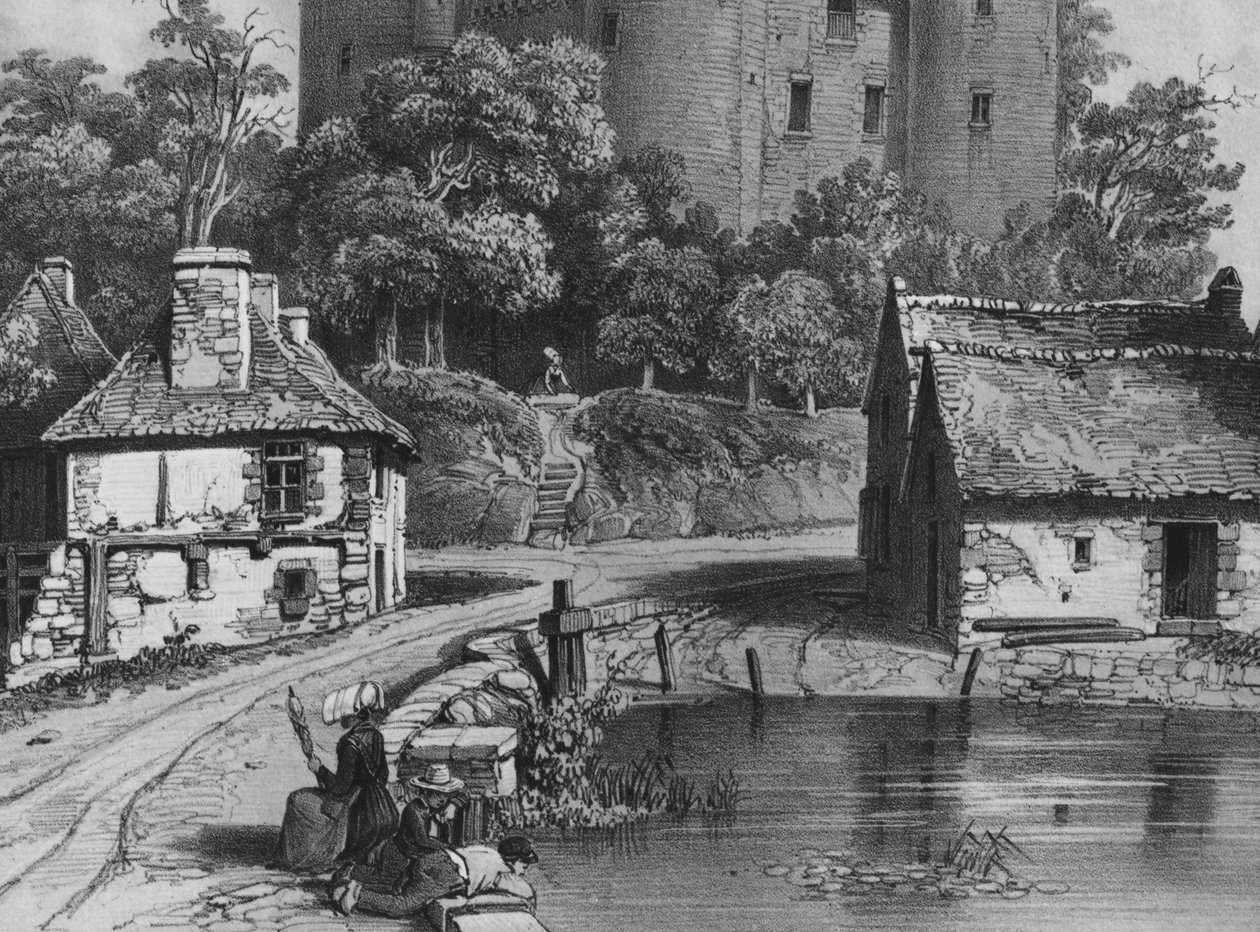 Das Schloss von Combourg (Detail) von Felix Benoist