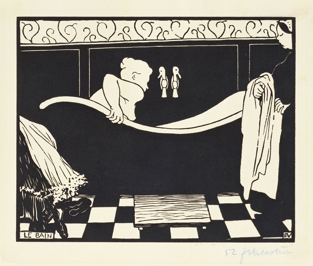 Das Bad, 1894 von Felix Edouard Vallotton