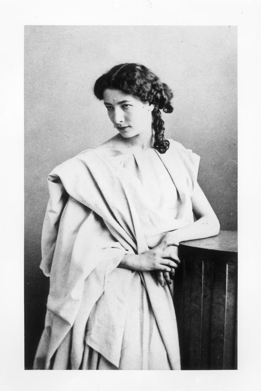 Sarah Bernhardt (1844-1923) in der Rolle der Junie in 