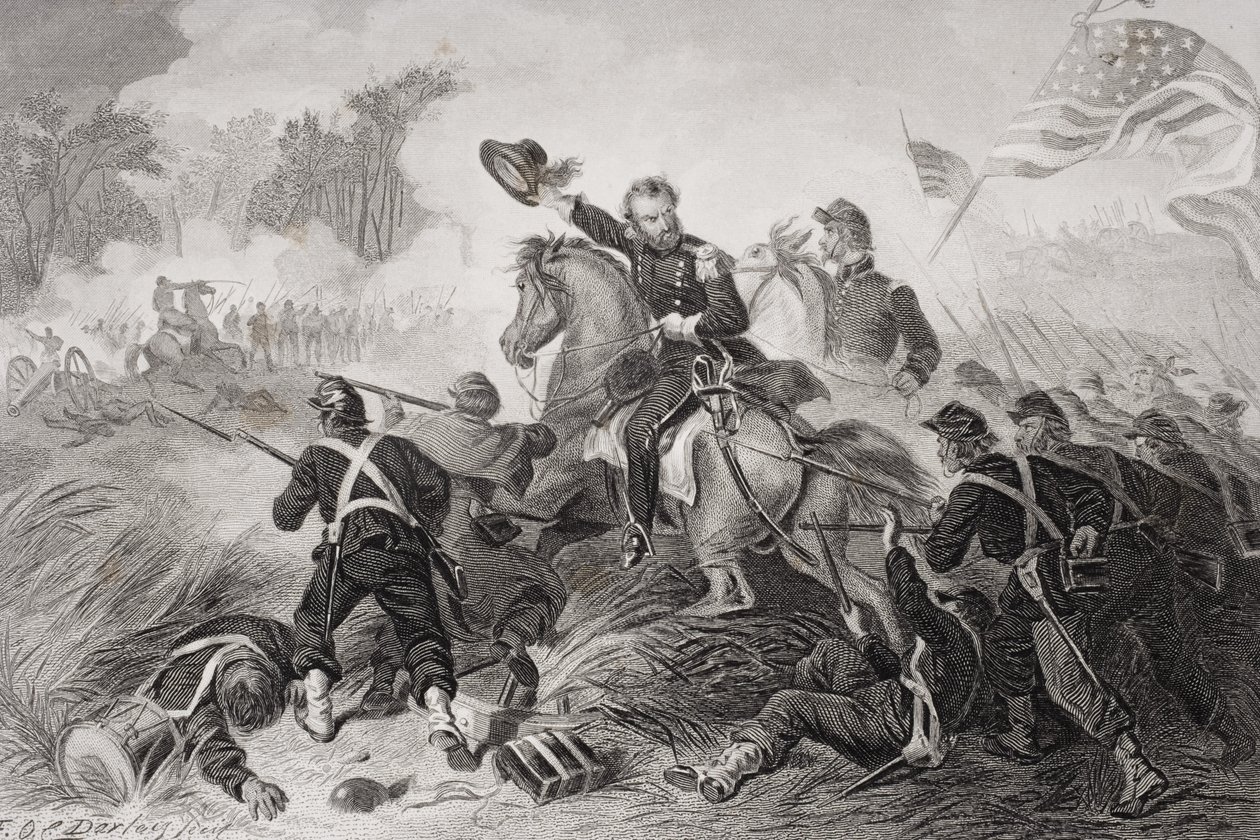 General Lyons Angriff in der Schlacht von Wilson