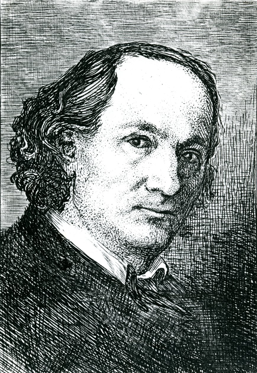 Charles Baudelaire (1821-67) von Felix (after) Bracquemond