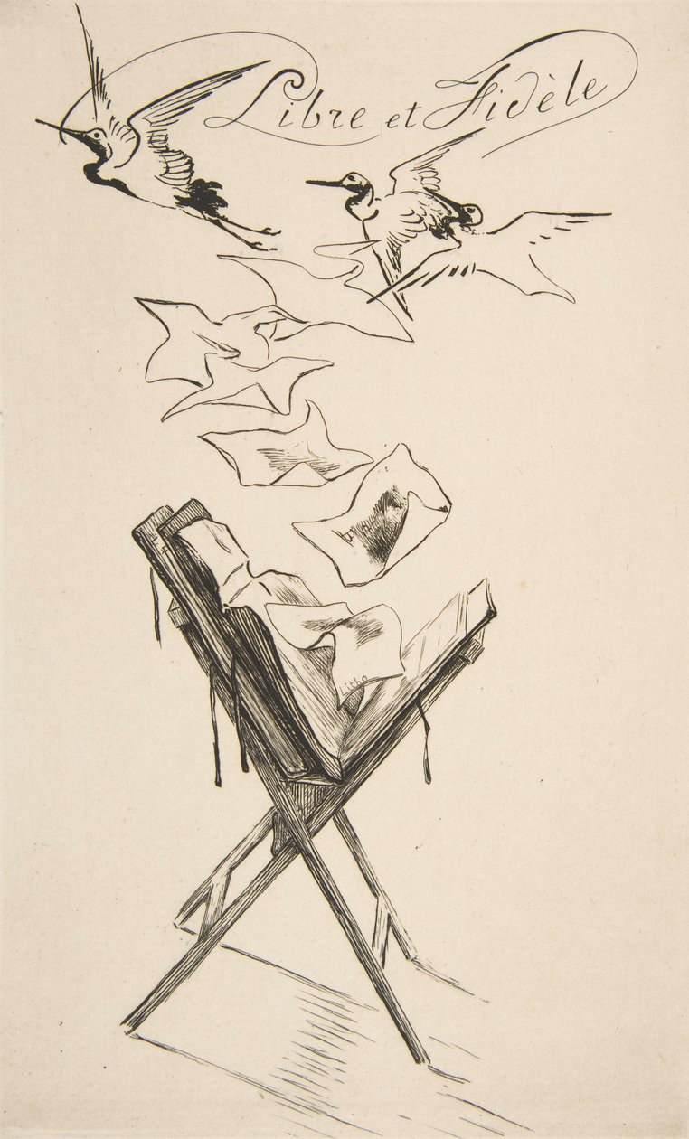 Libre et Fidèle, 1878 von Felix Bracquemond