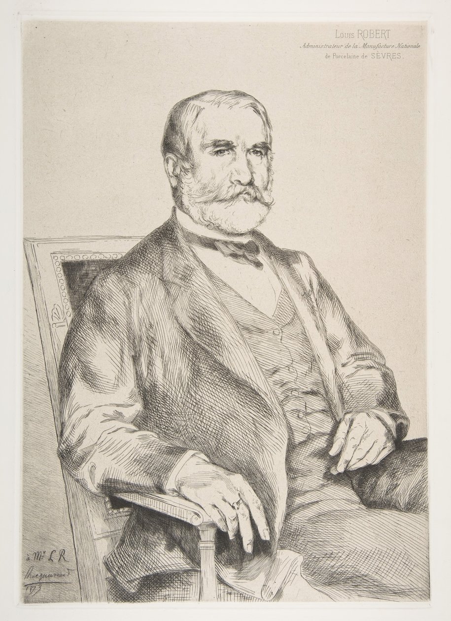 Porträt von Louis Robert, 1873 von Felix Bracquemond