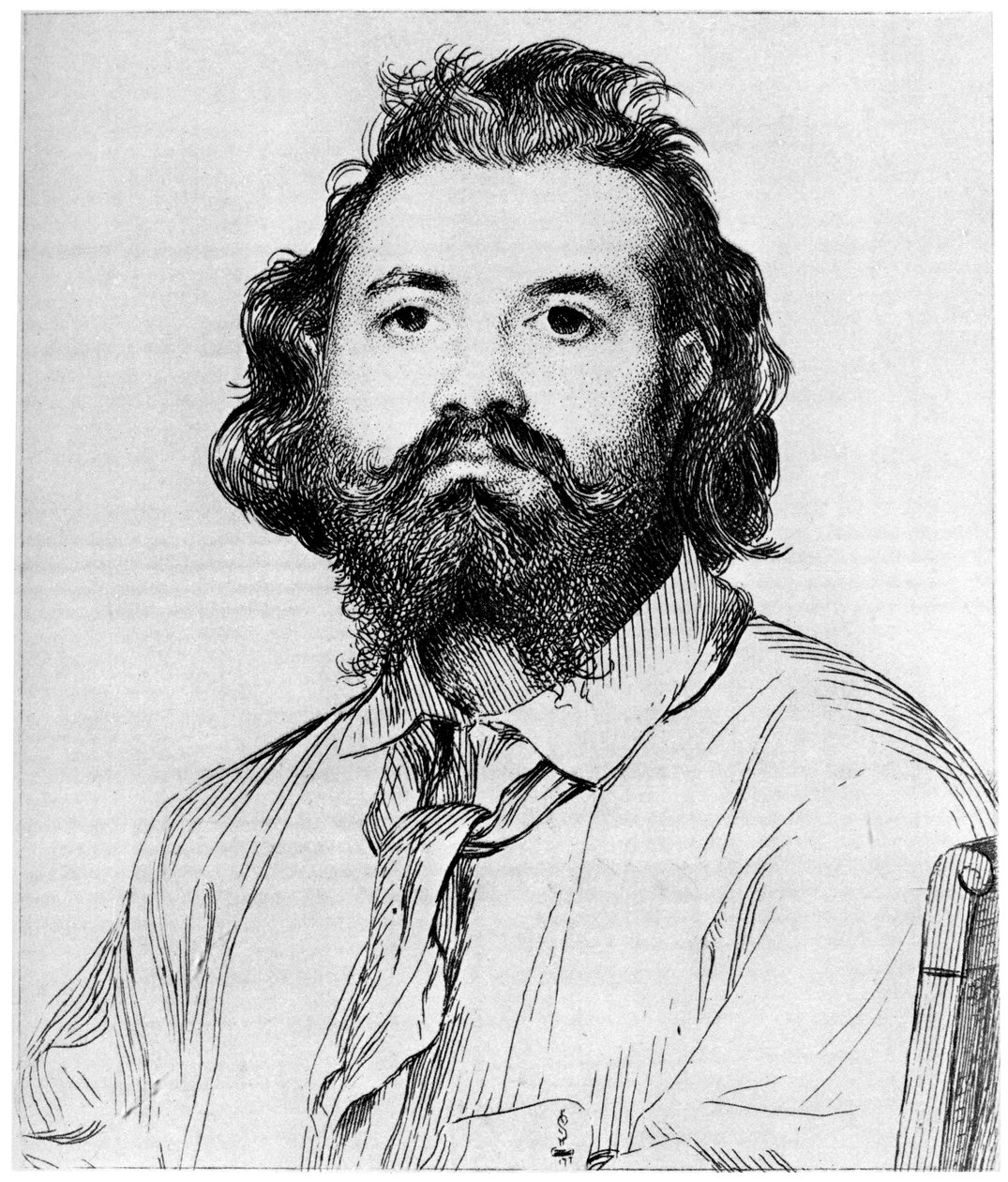 Zacharie Astruc, um 1850-1910 1924 von Felix Bracquemond