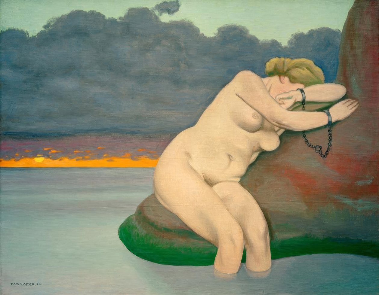 Andromeda angekettet von Felix Edouard Vallotton
