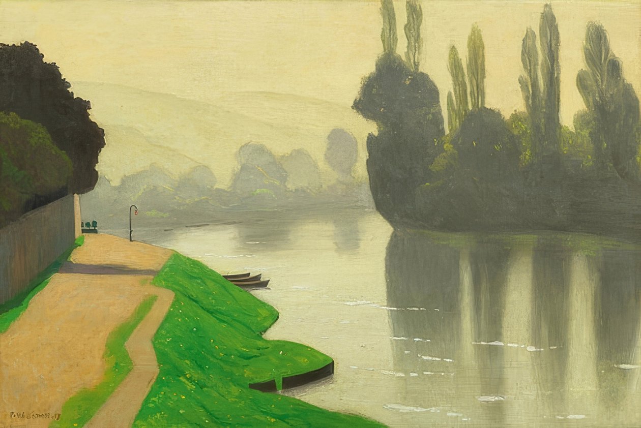Brume de matin aux Andelys von Felix Edouard Vallotton