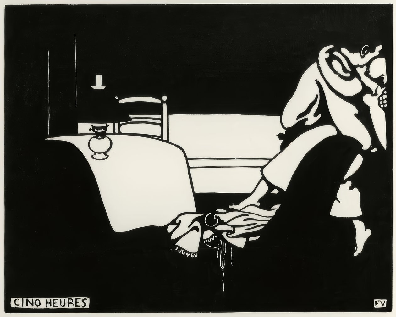 Fünf Uhr von Felix Edouard Vallotton