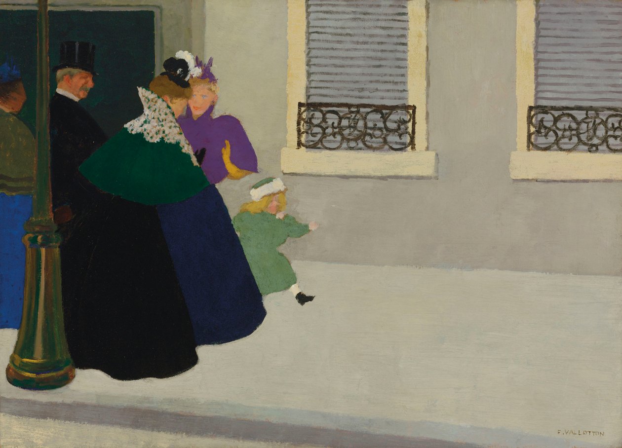Beim Spaziergang von Felix Edouard Vallotton
