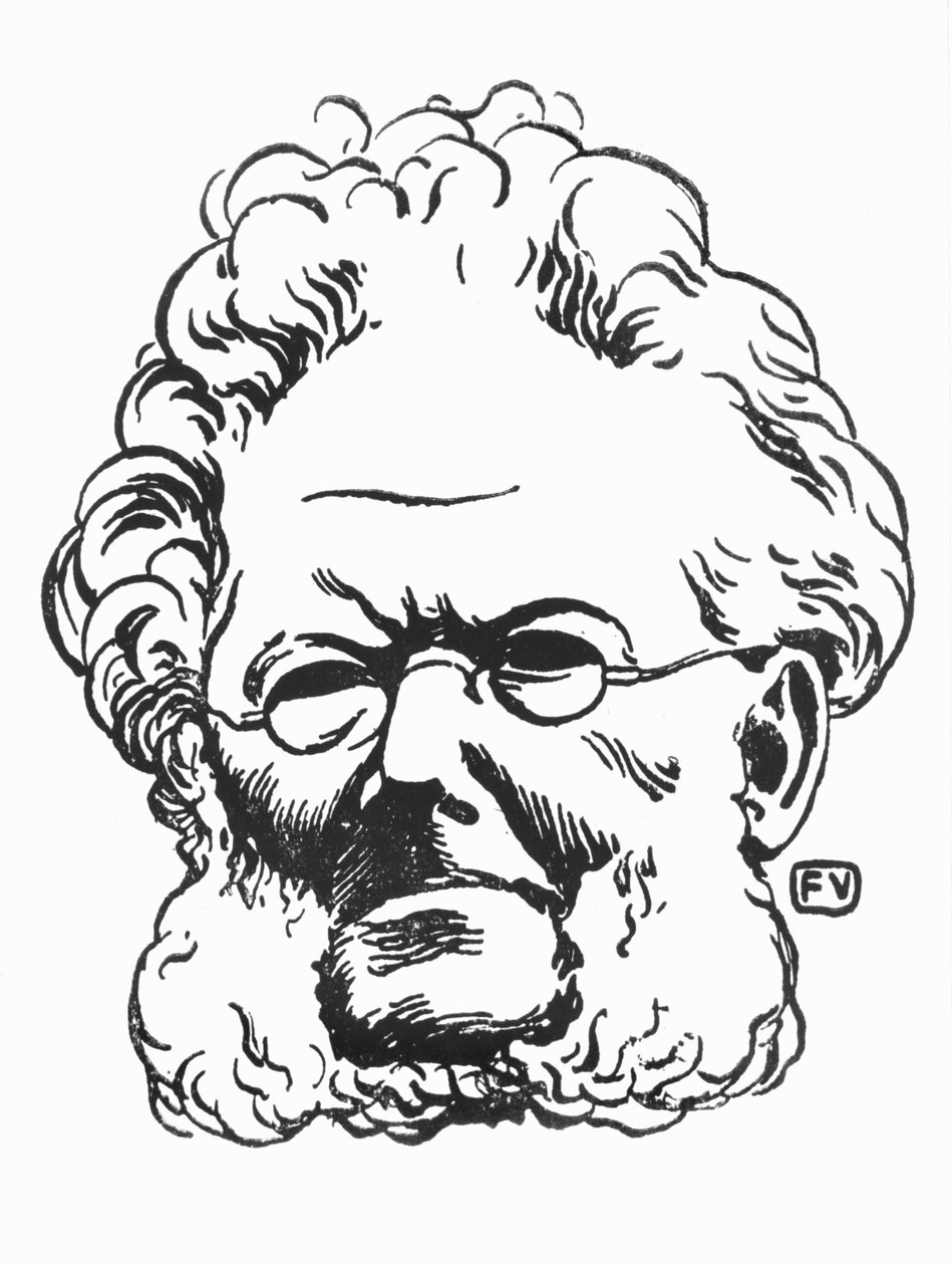 Henrik Ibsen (1828-1906) von Felix Edouard Vallotton