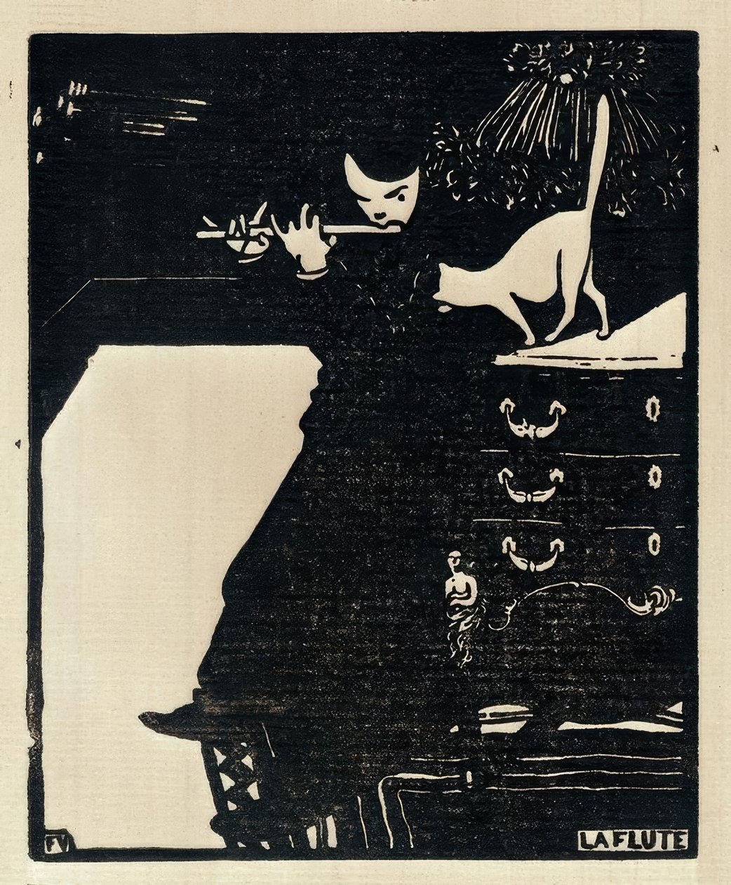Die Flöte von Felix Edouard Vallotton