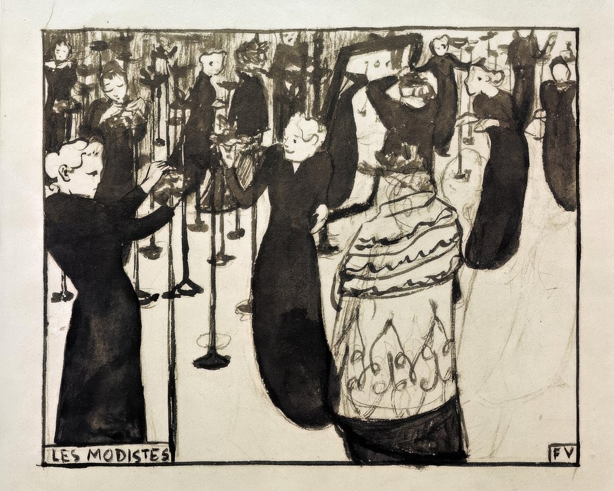 Die Modistin von Felix Edouard Vallotton