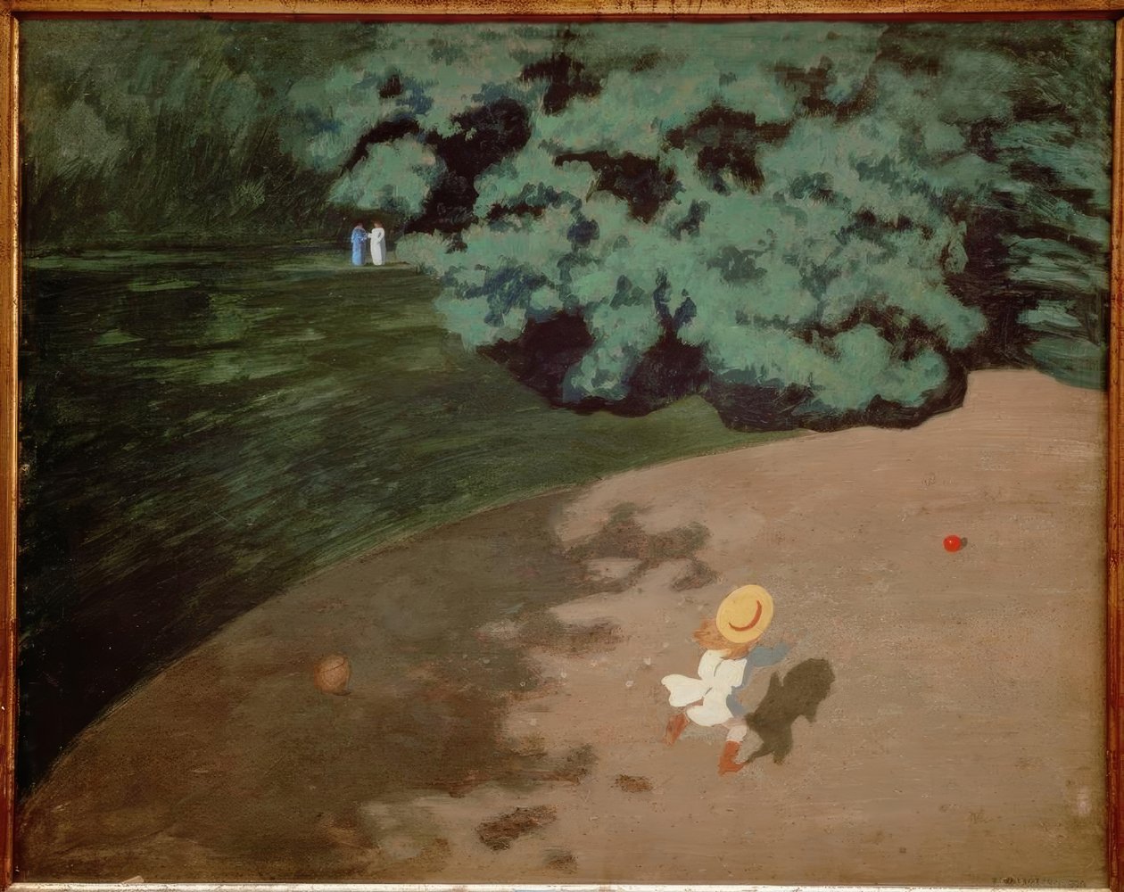 Der rote Ballon von Felix Edouard Vallotton