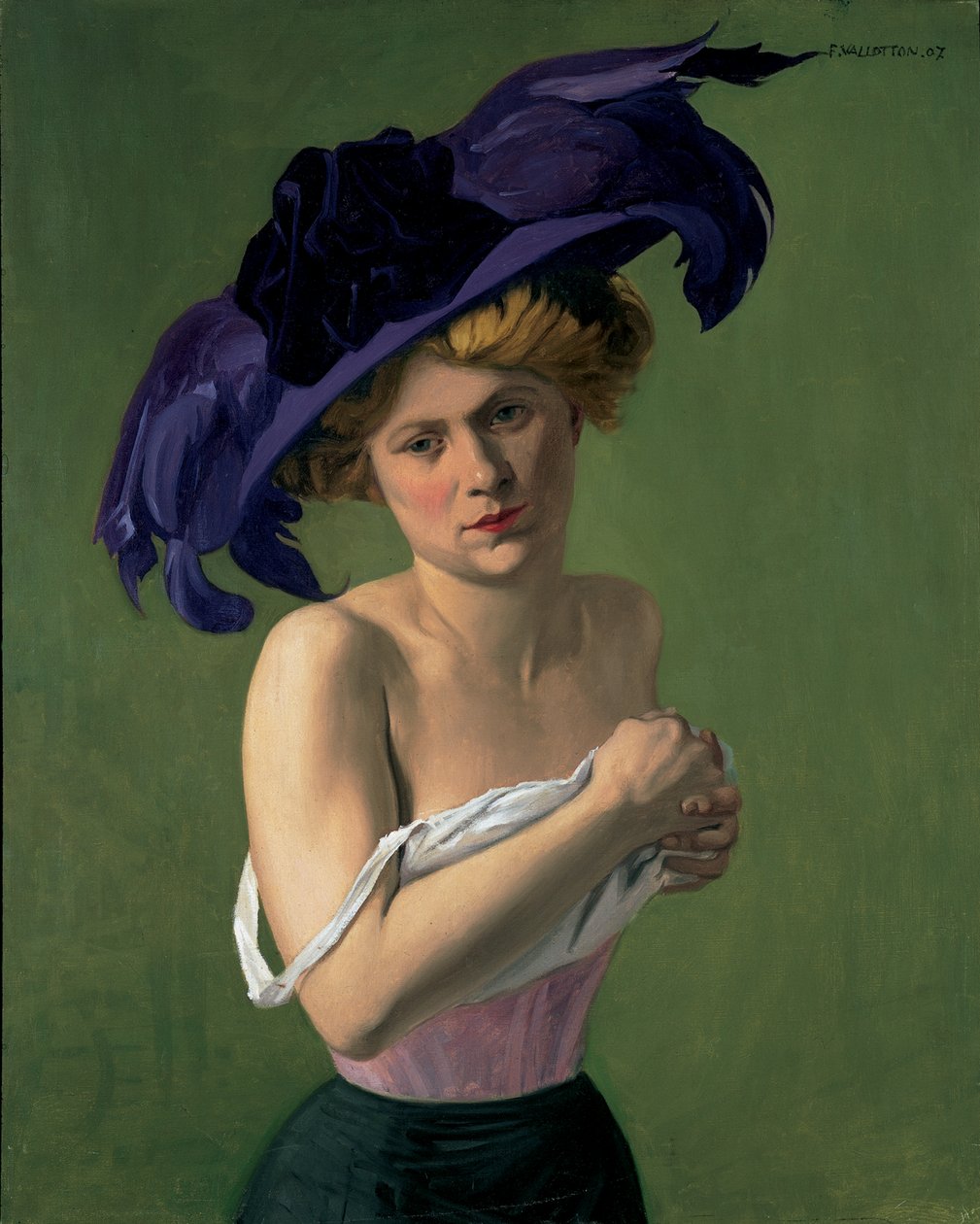 Le chapeau violet, 1907 von Felix Edouard Vallotton