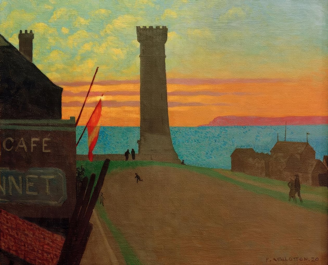 Der alte Leuchtturm in Honfleur von Felix Edouard Vallotton