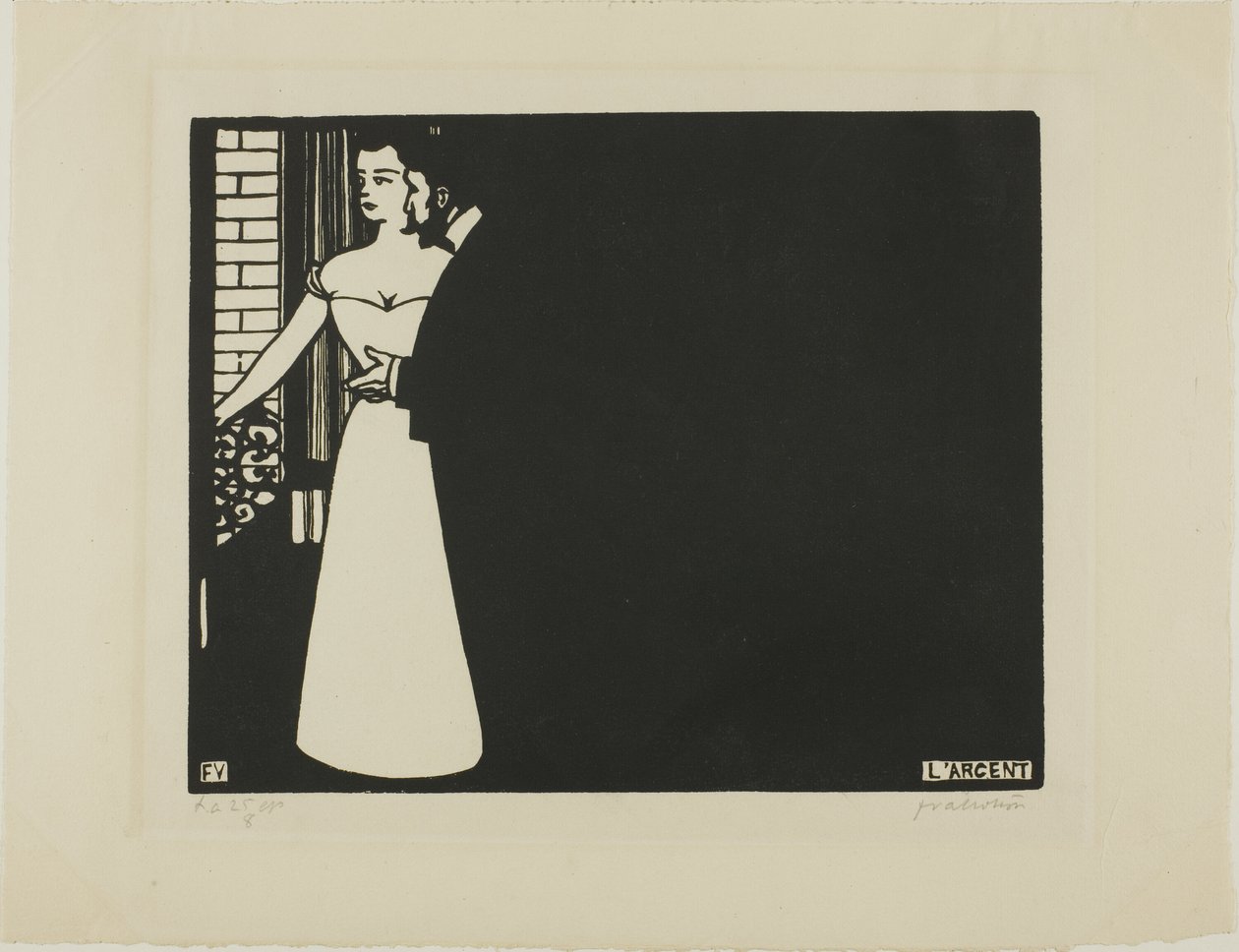 Geld, Platte fünf aus Intimitäten von Felix Edouard Vallotton