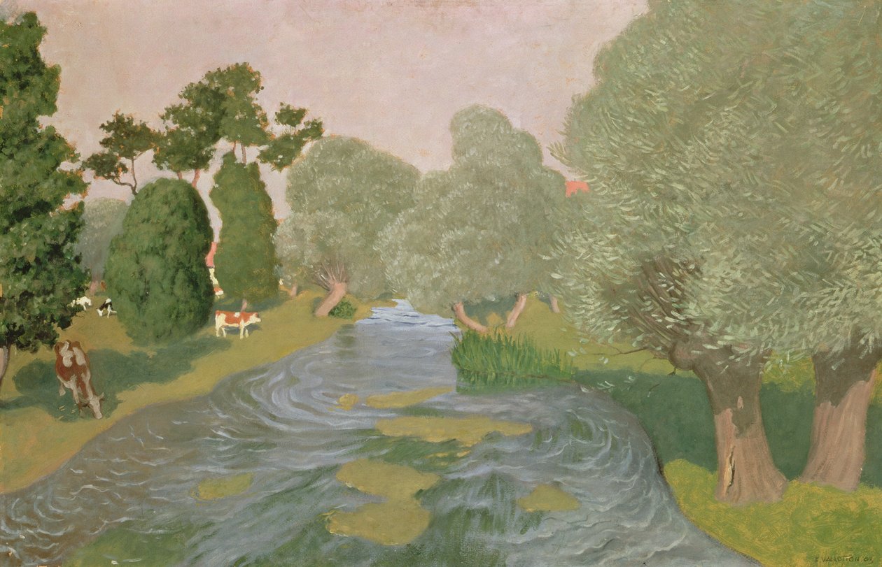 Landschaft in der Normandie von Felix Edouard Vallotton