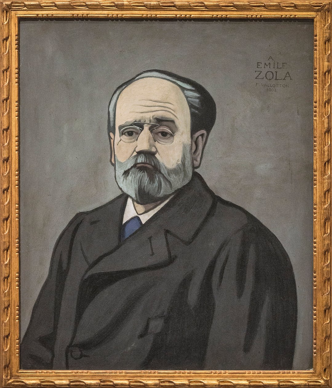 Porträt von Emile Zola von Felix Edouard Vallotton