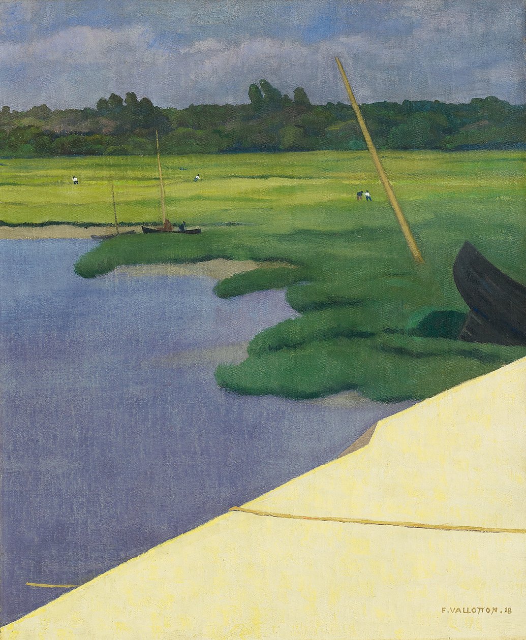 Quai de Berville, 1918 von Felix Edouard Vallotton
