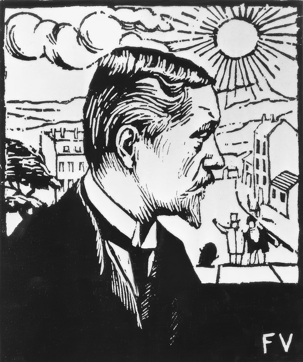 Selbstbildnis von Felix Edouard Vallotton