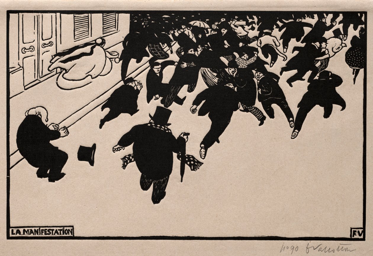 Der Protest, 1893 von Felix Edouard Vallotton