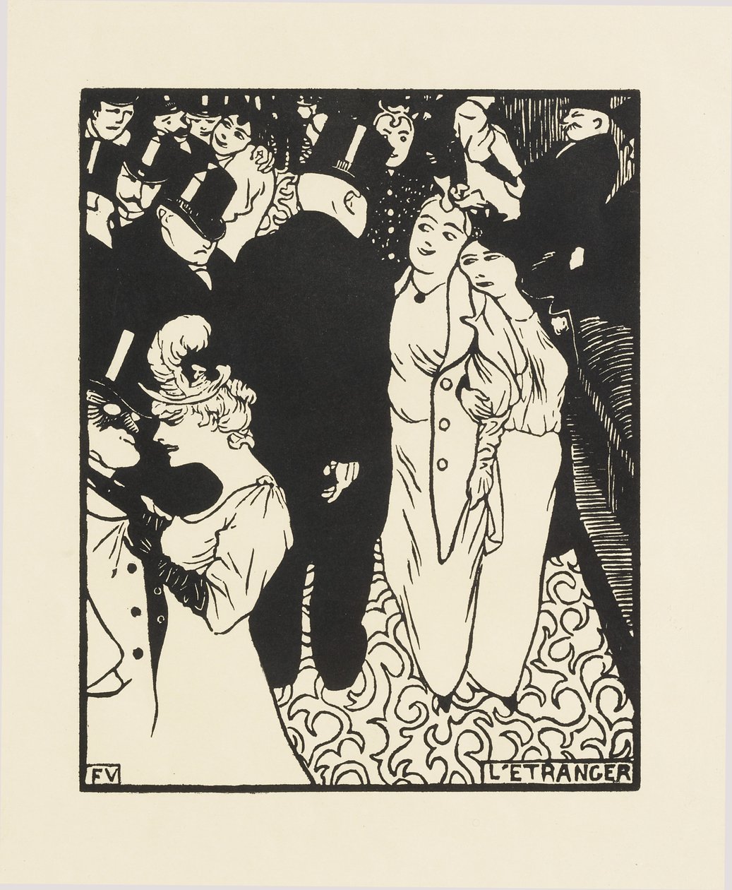 Der Fremde von Felix Edouard Vallotton