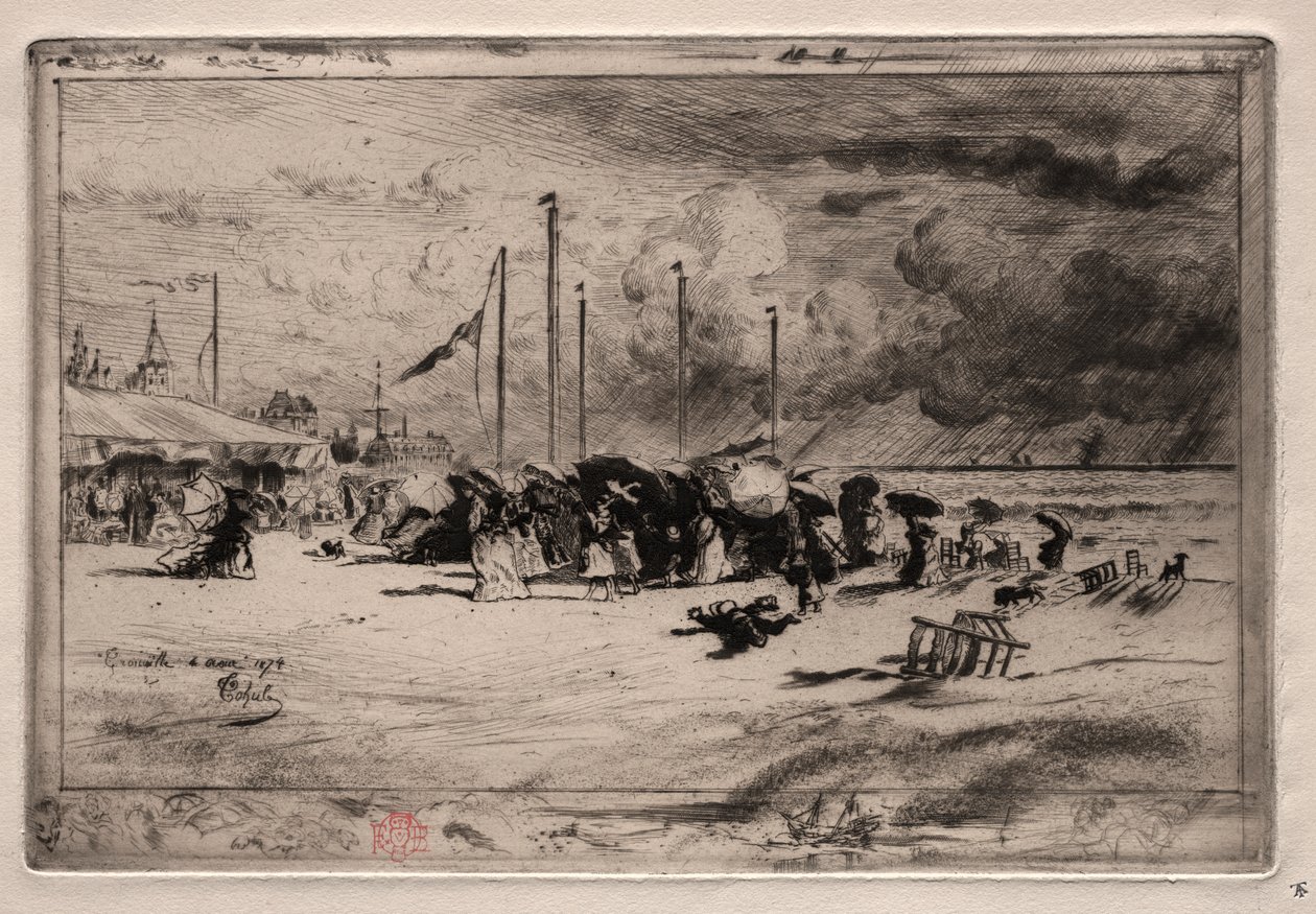 Ein Sturm bei Trouville von Felix Hilaire Buhot