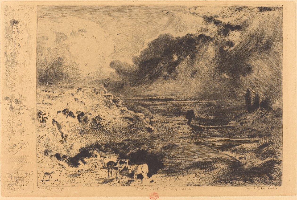 Der Sturm, 1879 von Felix Hilaire Buhot