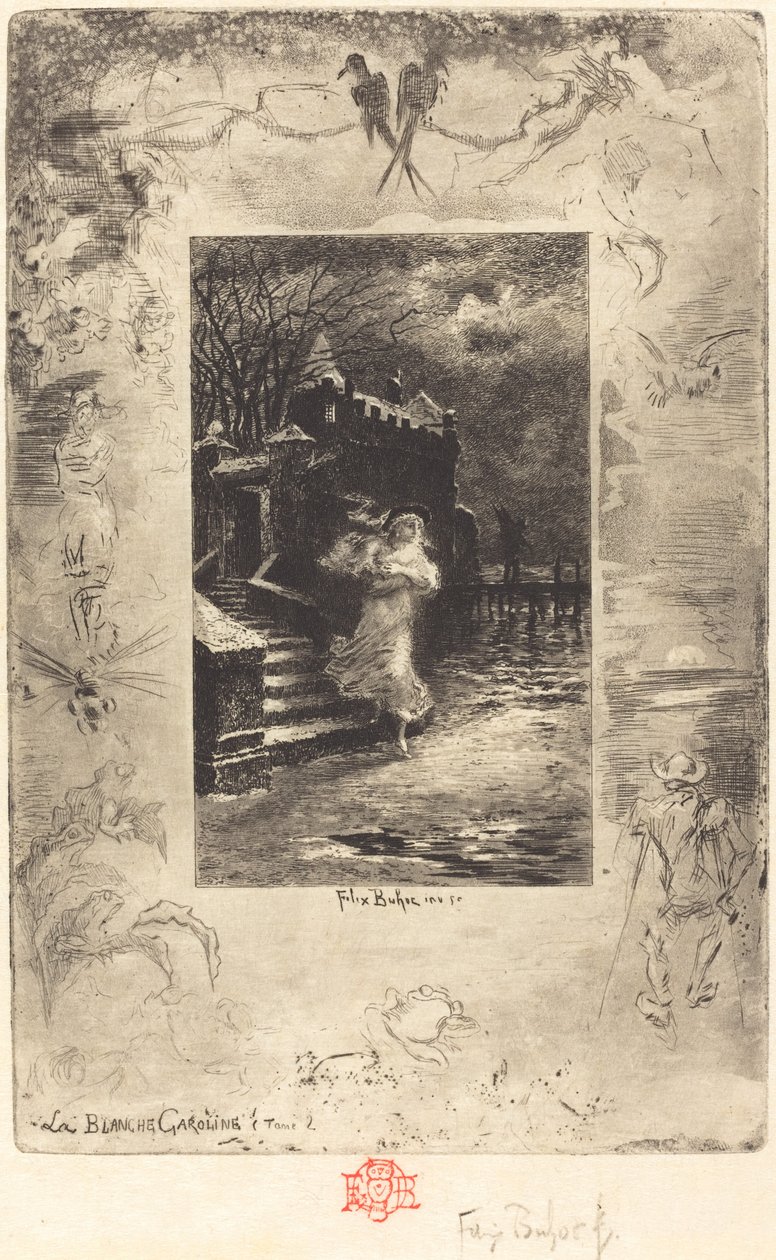Die blasse Caroline von Felix Hilaire Buhot