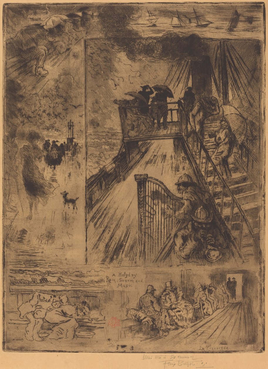 Die Überfahrt von Felix Hilaire Buhot