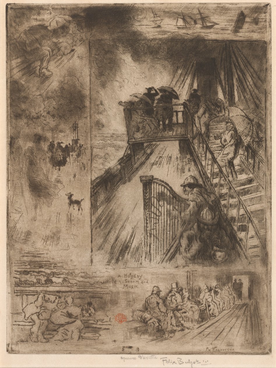 La Traversée, 1879-1885 von Felix Hilaire Buhot
