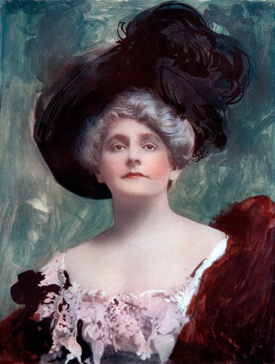 Cecil Raleigh 1856-1914, englische Schauspielerin, ca. 1902 von Fellows Willson