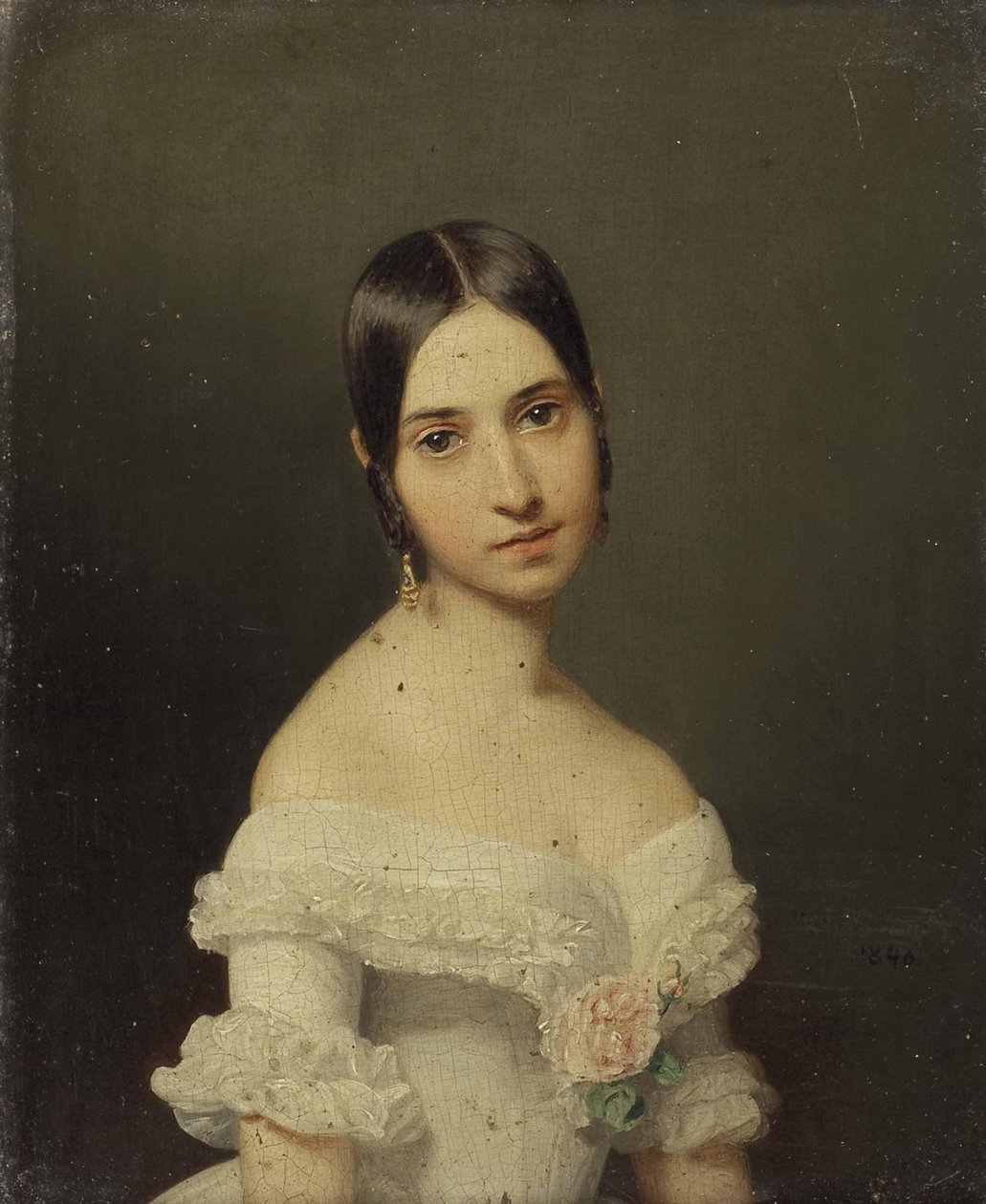 Porträt eines Mädchens von Ferdinand Georg Waldmuller