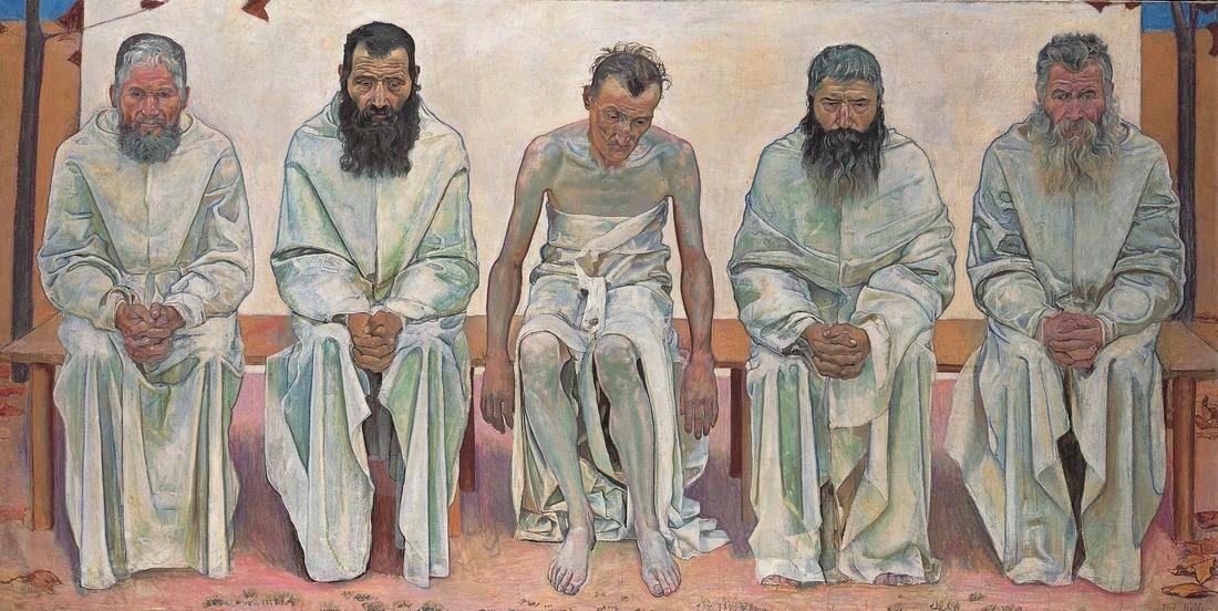 Die Lebensmüden von Ferdinand Hodler