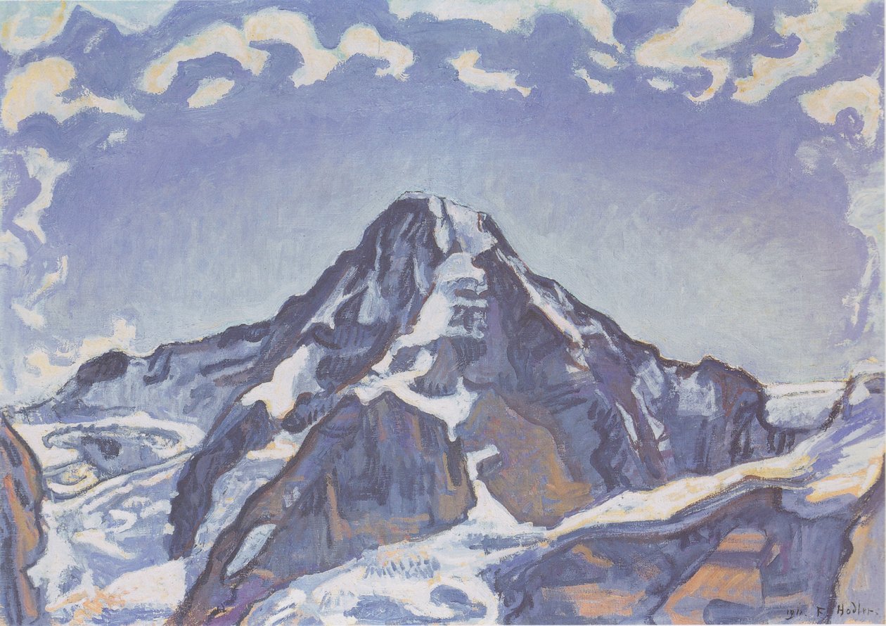 Der Mönch mit Wolken von Ferdinand Hodler