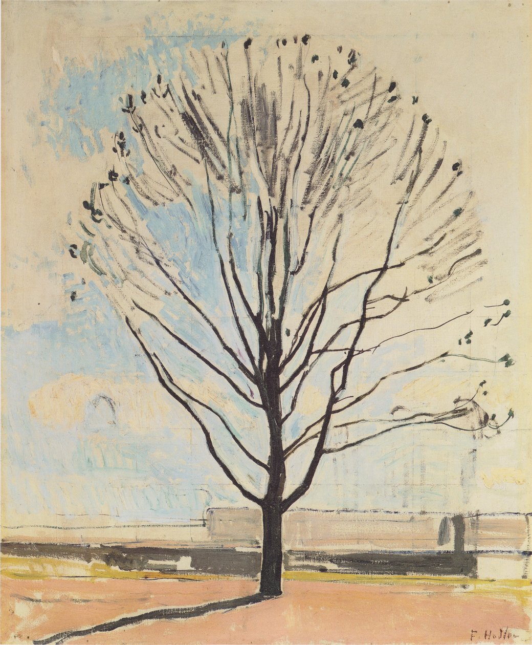 Der kahle Baum von Ferdinand Hodler