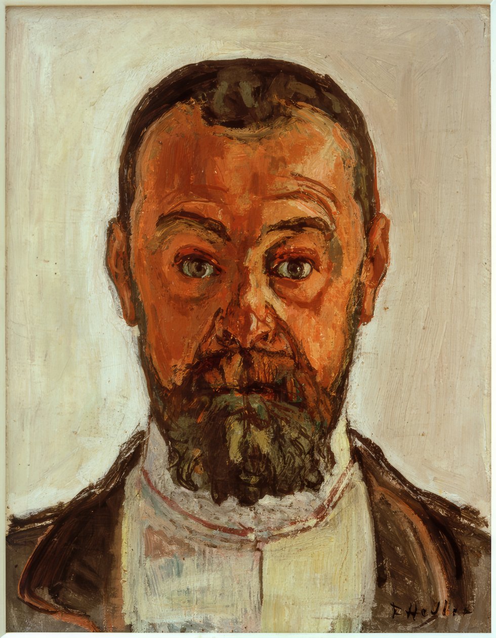 Selbstbildnis mit aufgerissenen Augen II von Ferdinand Hodler