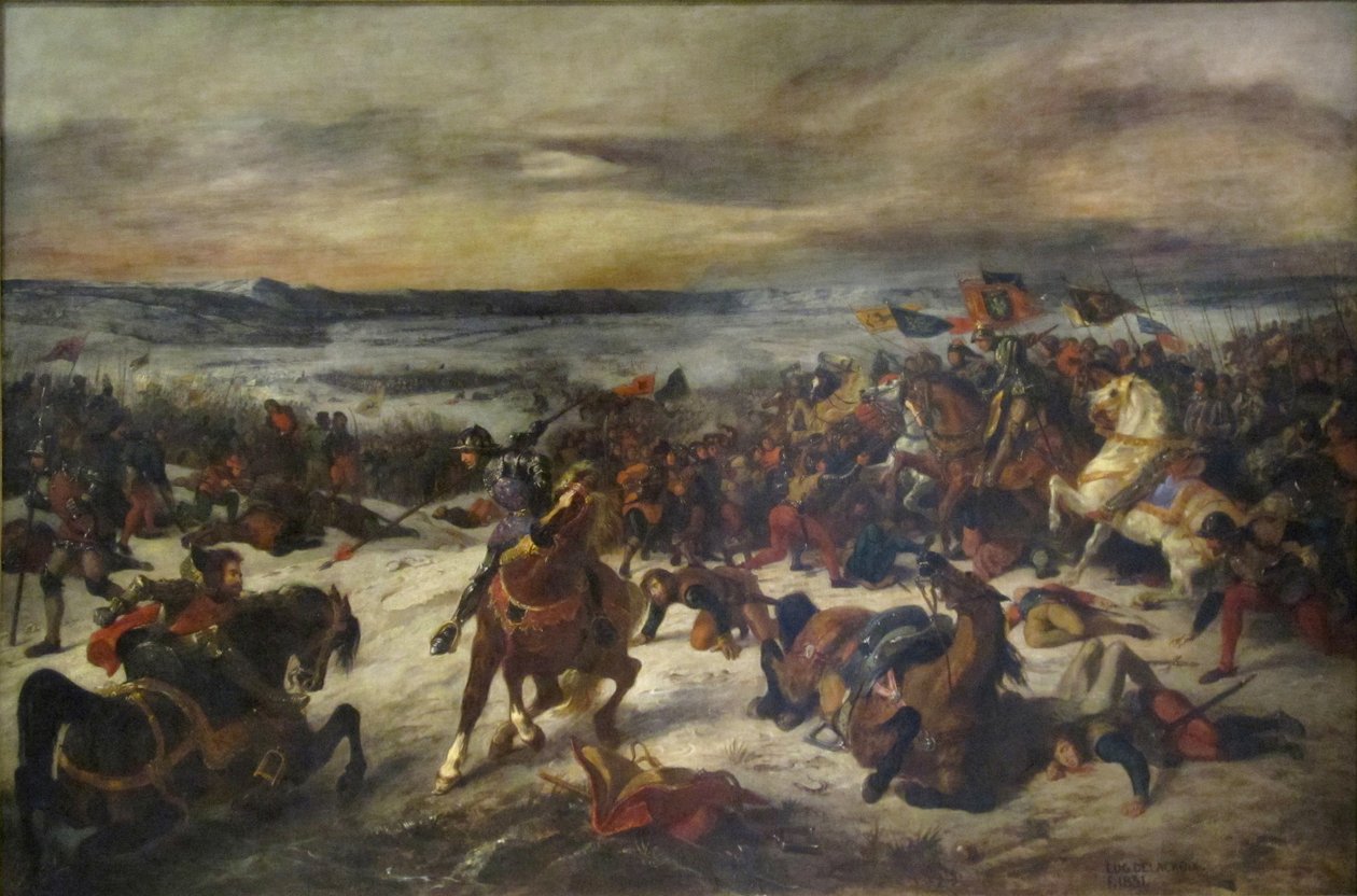 Schlacht von Nancy von Ferdinand Victor Eugene Delacroix