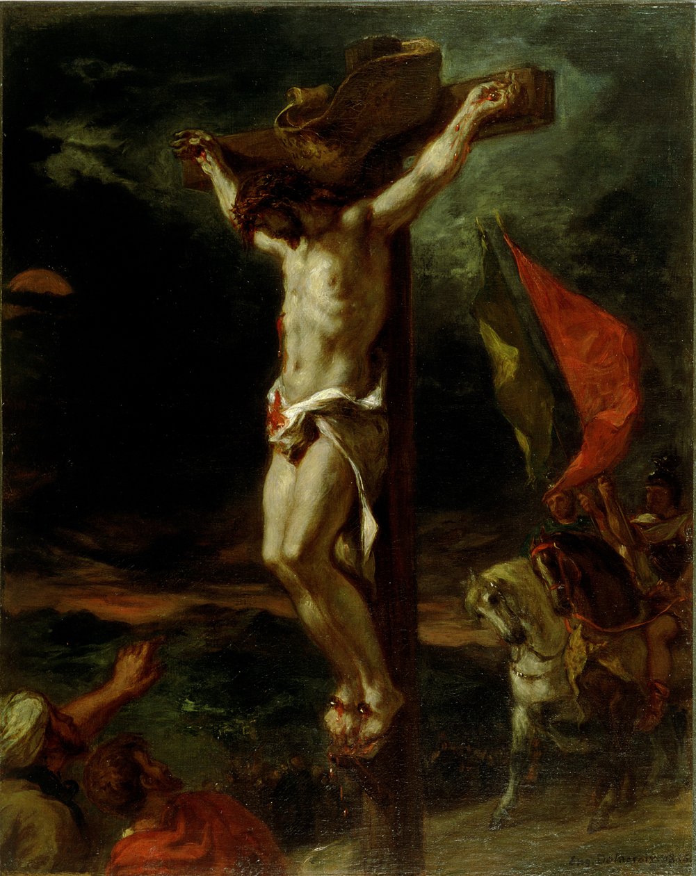 Christus am Kreuz von Ferdinand Victor Eugene Delacroix