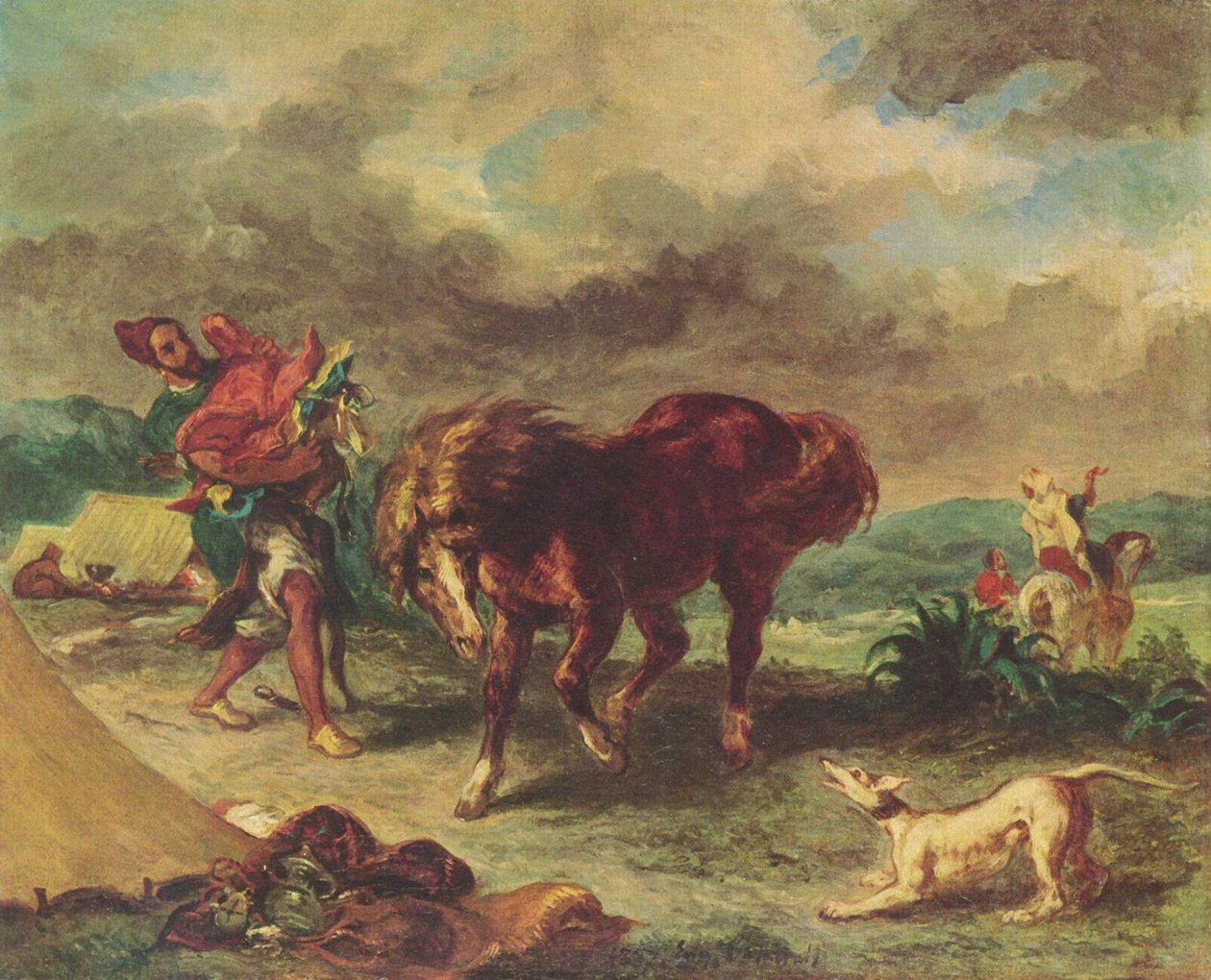 Der Marokkaner und sein Pferd von Ferdinand Victor Eugene Delacroix