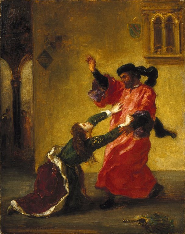 Desdemona von ihrem Vater verflucht von Ferdinand Victor Eugene Delacroix