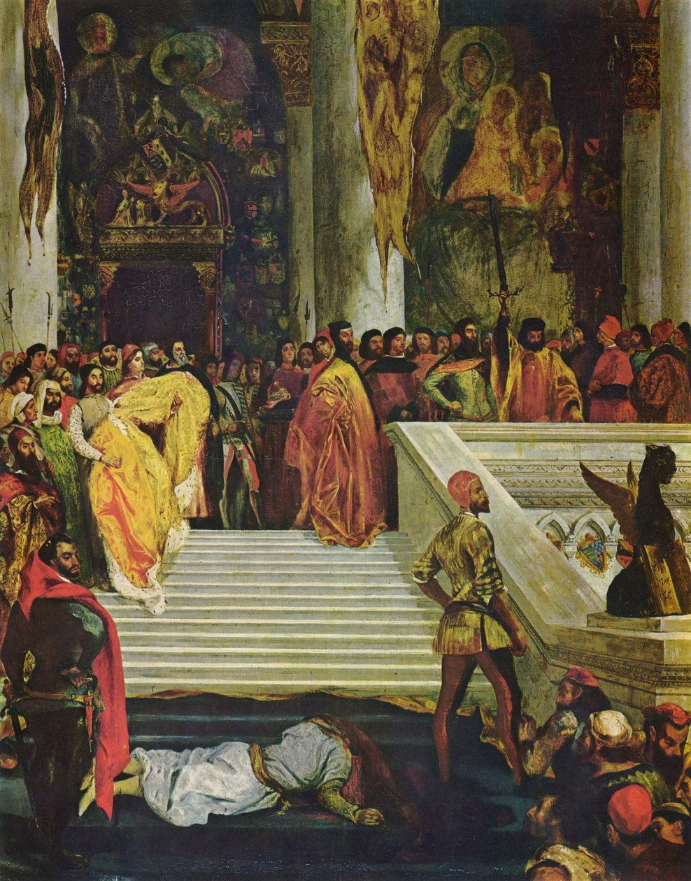 Hinrichtung des Dogen Marin Faliero von Ferdinand Victor Eugene Delacroix