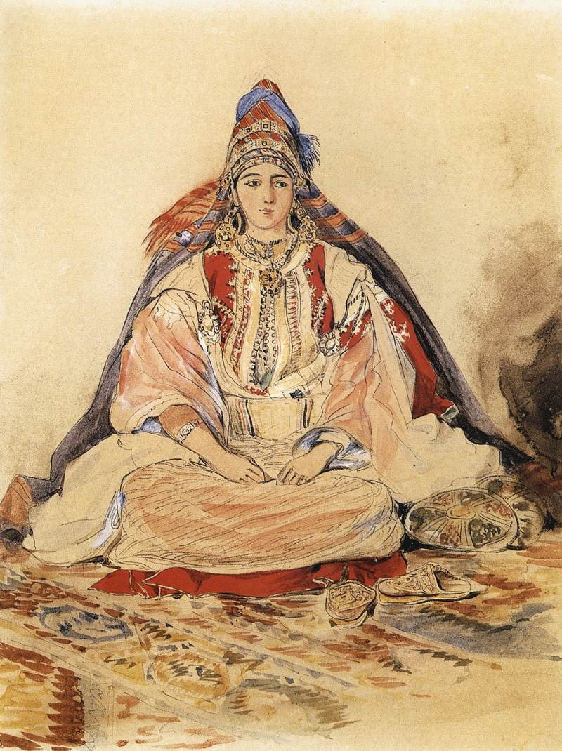 Jüdische Braut von Ferdinand Victor Eugene Delacroix